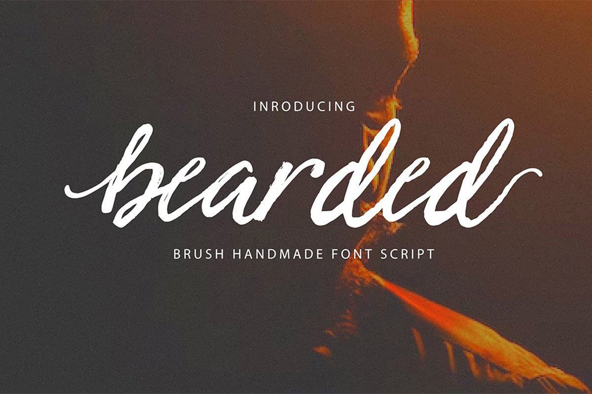 Bearded Brush Font Feature Image