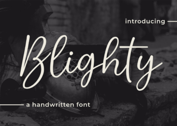 Blighty Handwritten Font Feature Image