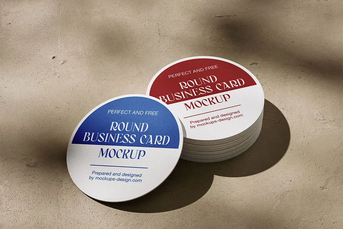 Circle Business Card Mockup Preview 1