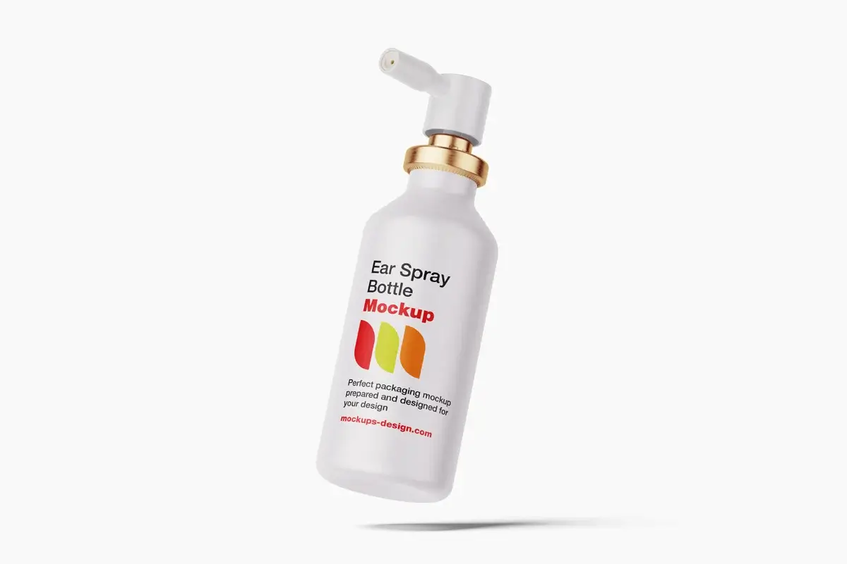 Ear Spray Bottle Mockup Pack Preview 2