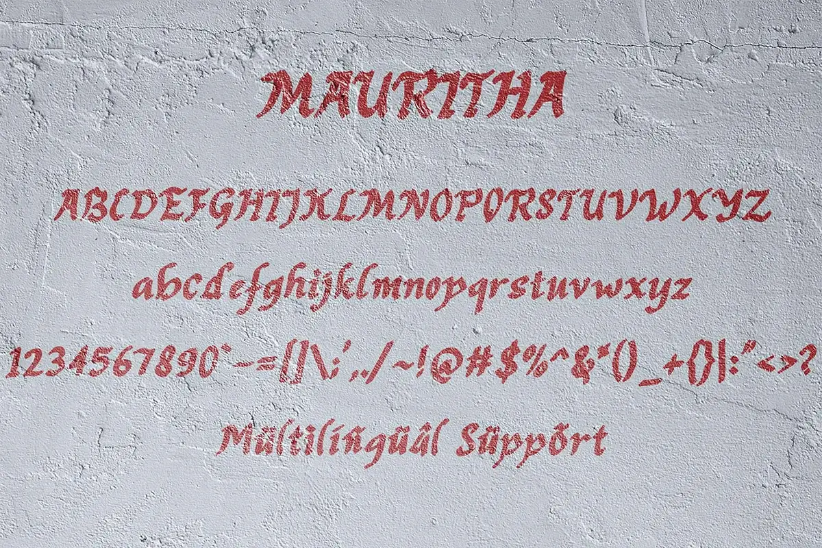 Mauritha Blackletter Font Preview 4
