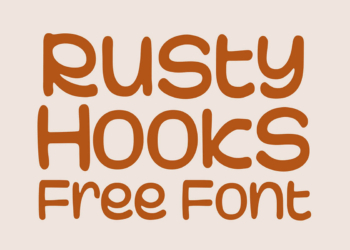 Rusty Hooks Handwritten Font Feature Image