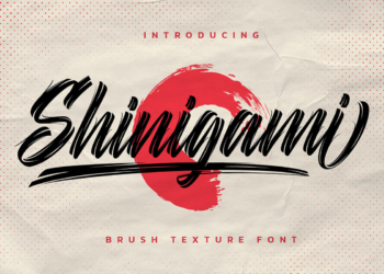 Shinigami Brush Texture Font Feature Image