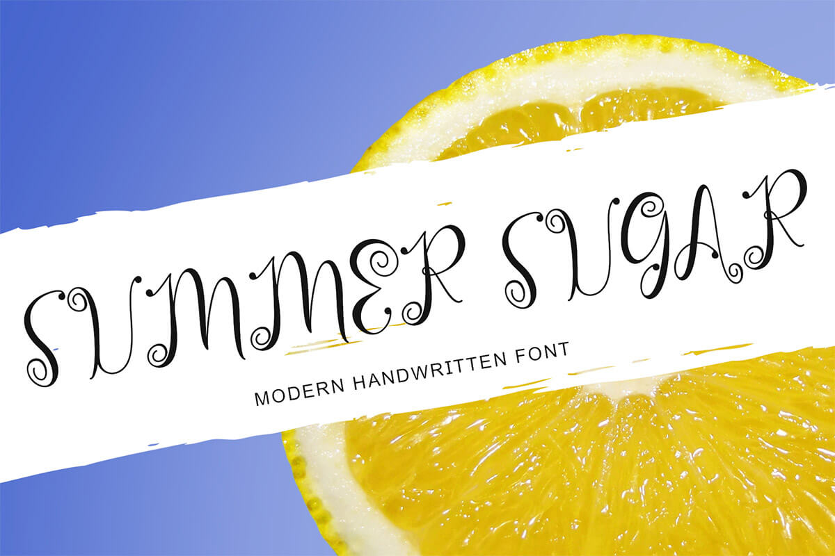 Summer Sugar Handwritten Font Feature Image