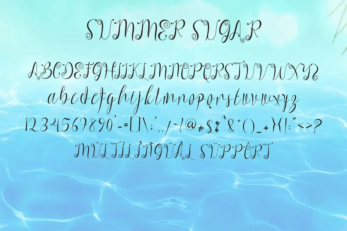 Summer Sugar Handwritten Font Preview 5