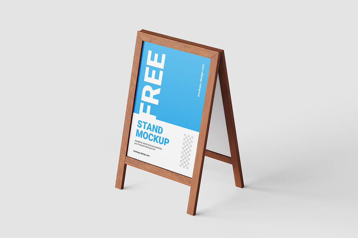 Wooden Stand Mockup Pack Feature Image