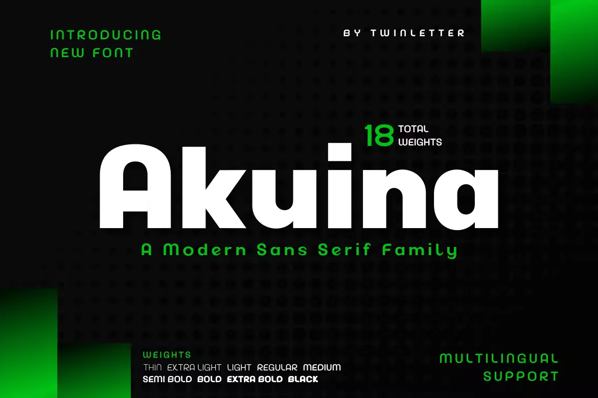Akuina Sans-Serif Typeface