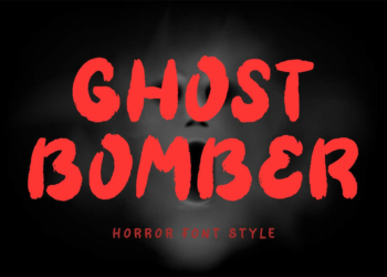 Ghost Bomber Brush Font Feature Image