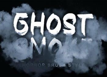 Ghost Smoke Brush Font Feature Image