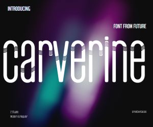 Carverine Futuristic Font