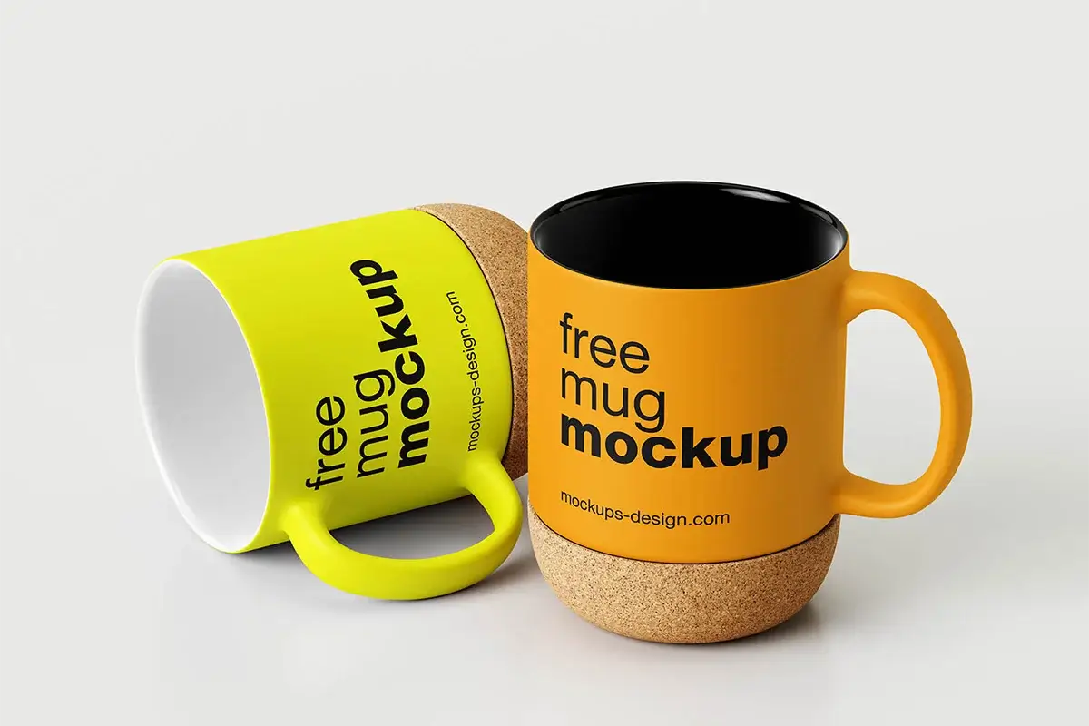 Cork-Base Mug Mockup Set Preview 3