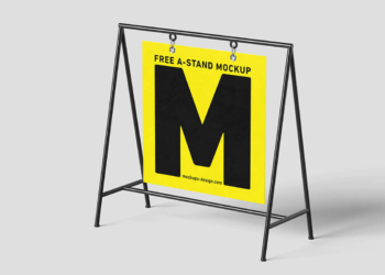 Hanging A-stand Mockup Set Feature Image