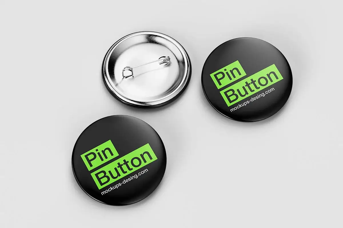 Pinbutton Mockup Set Preview 4