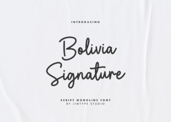 Bolivia Signature Font Feature Image