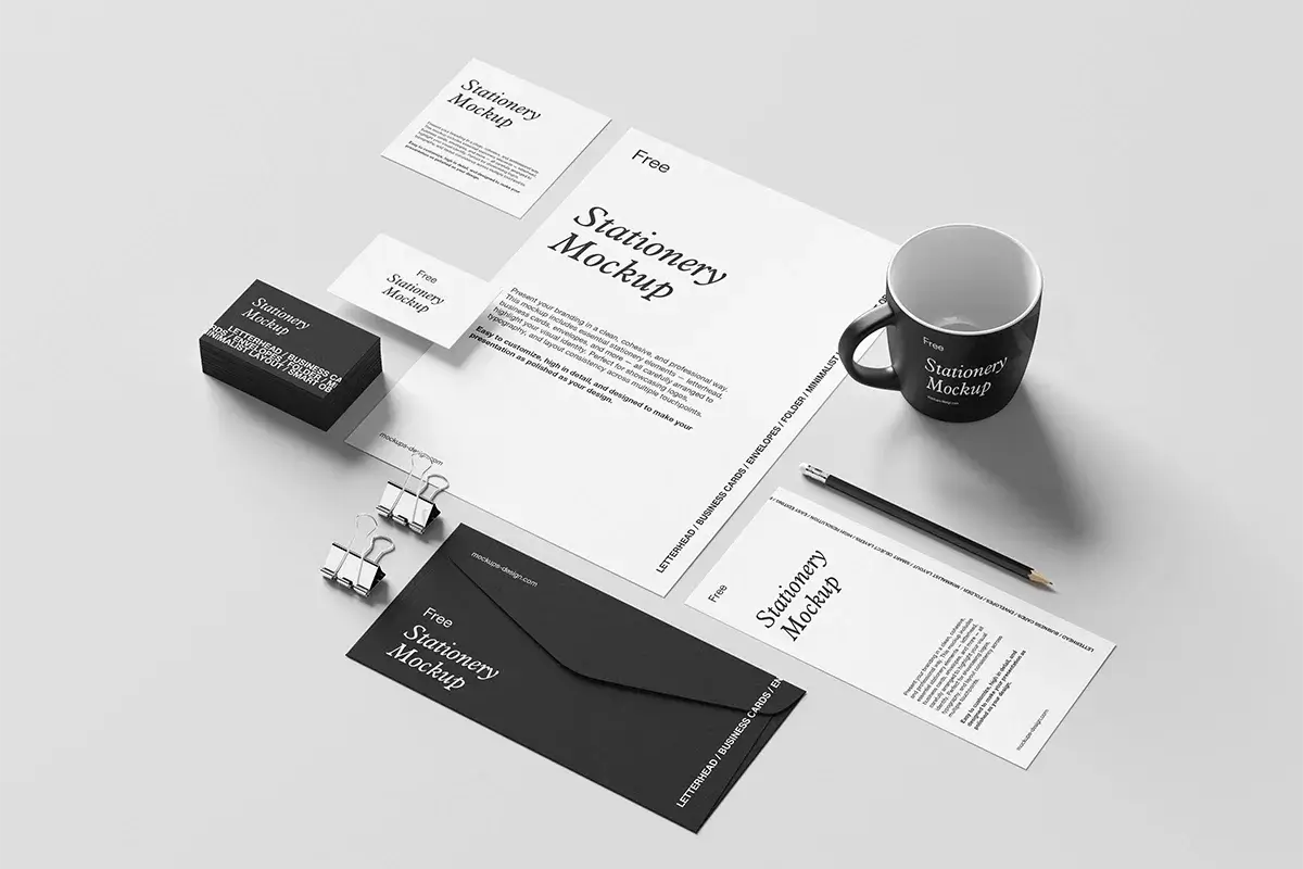 Minimal Branding Stationery Mockup Set Preview 4